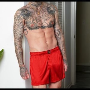 Savage X Fenty Men’s Silky Red Boxers